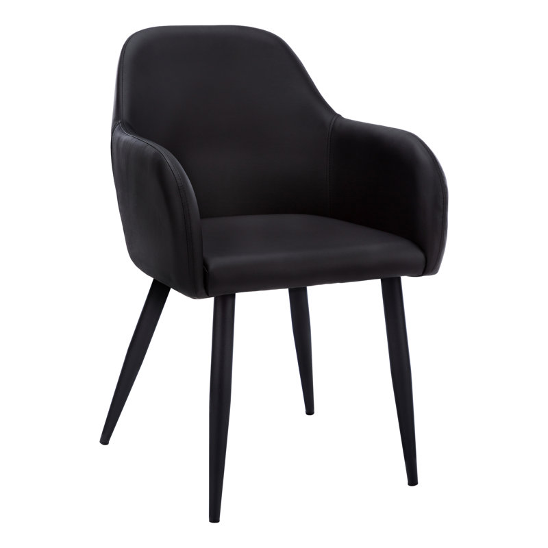 Chaise de salle à manger Agostini, Noir, Noir