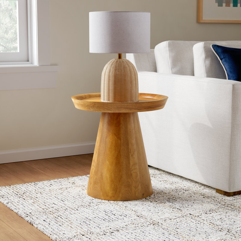 Padmore Solid Wood Block End Table