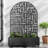 Arch Metal Planter Box with Trellis with Wheels-1472299983