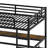 Metal Loft Bed With Power Outlet And LED Lighted, Space-Saving-640583853