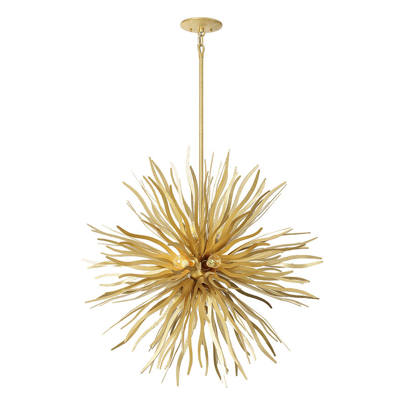 Hubbs 16 lumières Killiam en or cavalier, H 36 po x l 36 po x P 36 po, 16 lumières