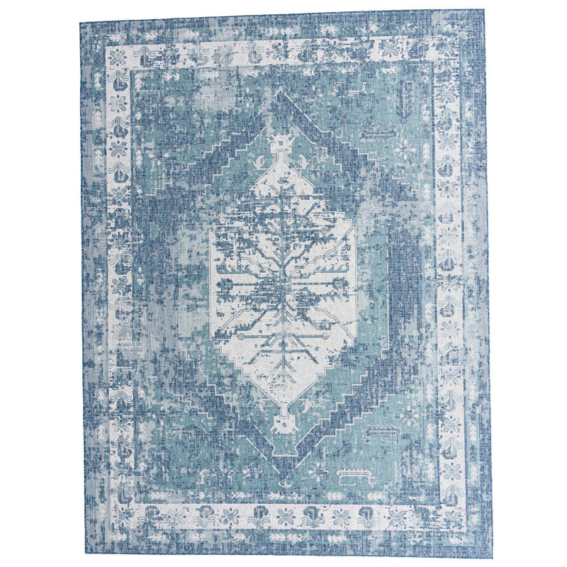 Outdoor Nile Area Rug Tidal Color, Rectangle 9' x 12'