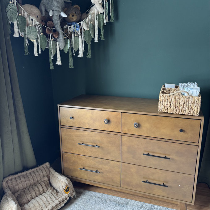 dark green bell sleeve dress Davinci Frem 6-drawer dresser – Baby Shack main image 1