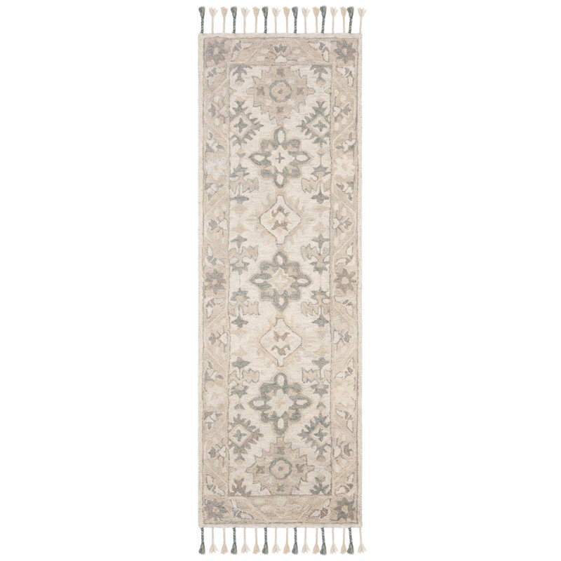 Tapis oriental en laine touffeté à la main Vahakn, Tapis de couloir 2 pi 3 po x 9 pi