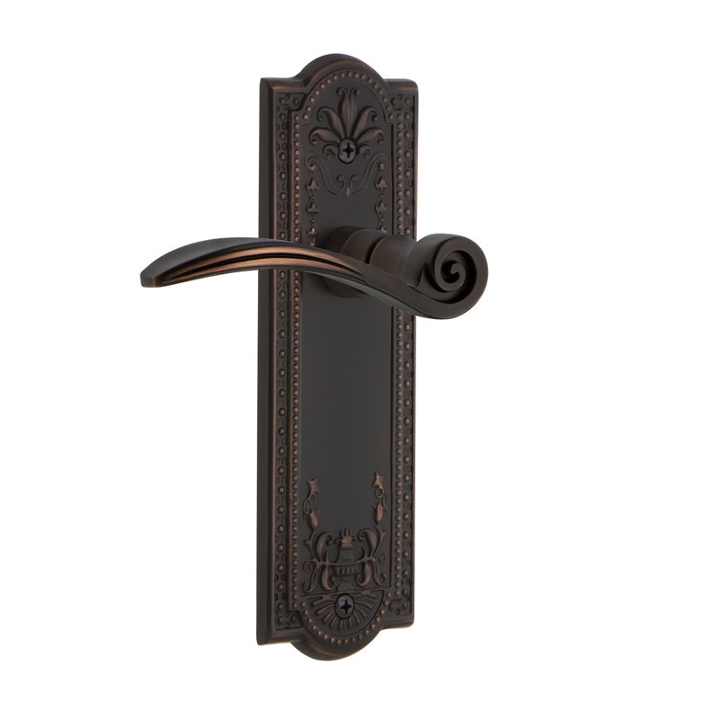 Meadows Plate Privacy (Bed & Bath) with Swan Lever, Timeless Bronze, 2.375"