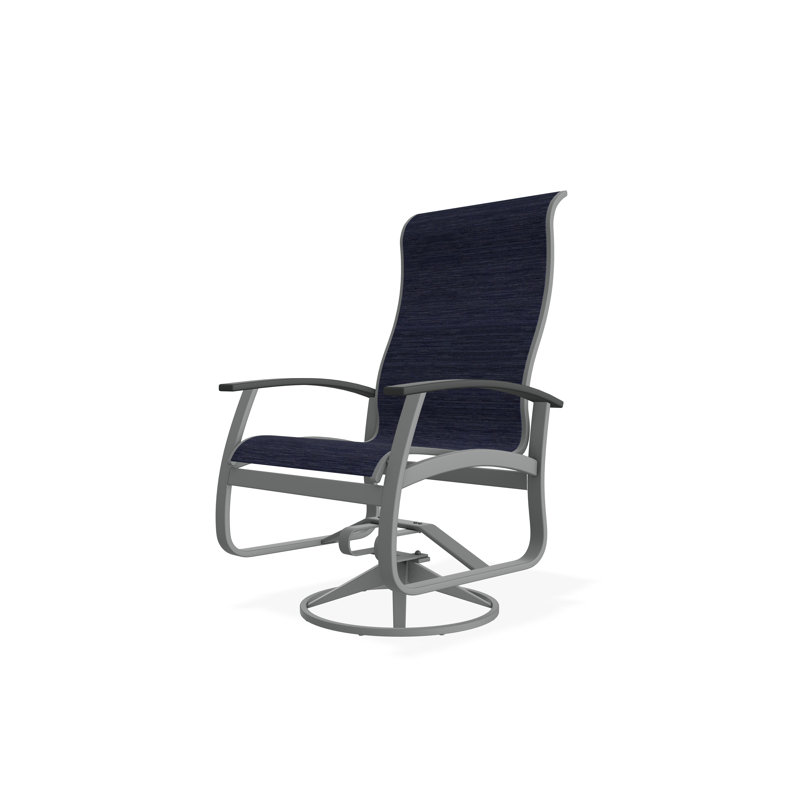 Belle Isle Outdoor Dining Chair, Collect Indigo, Graphite