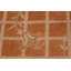 Tapis orange en laine noué à la main à motif géométrique rectangulaire de 9 pi x 11 pi 9 po Othal