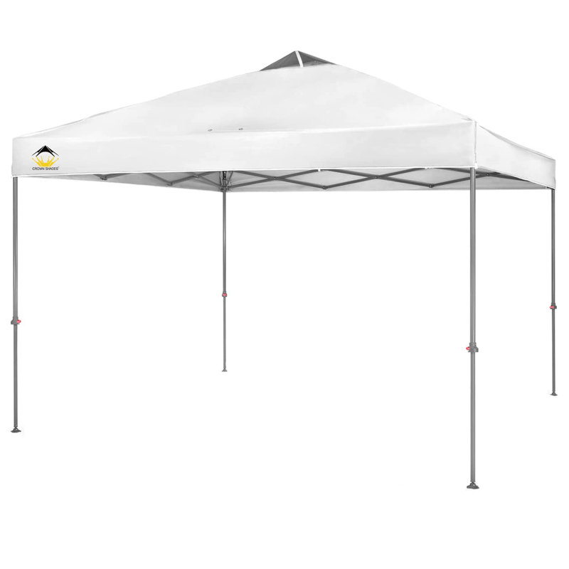 Steel Pop-up Canopy, White, 10' x 10'