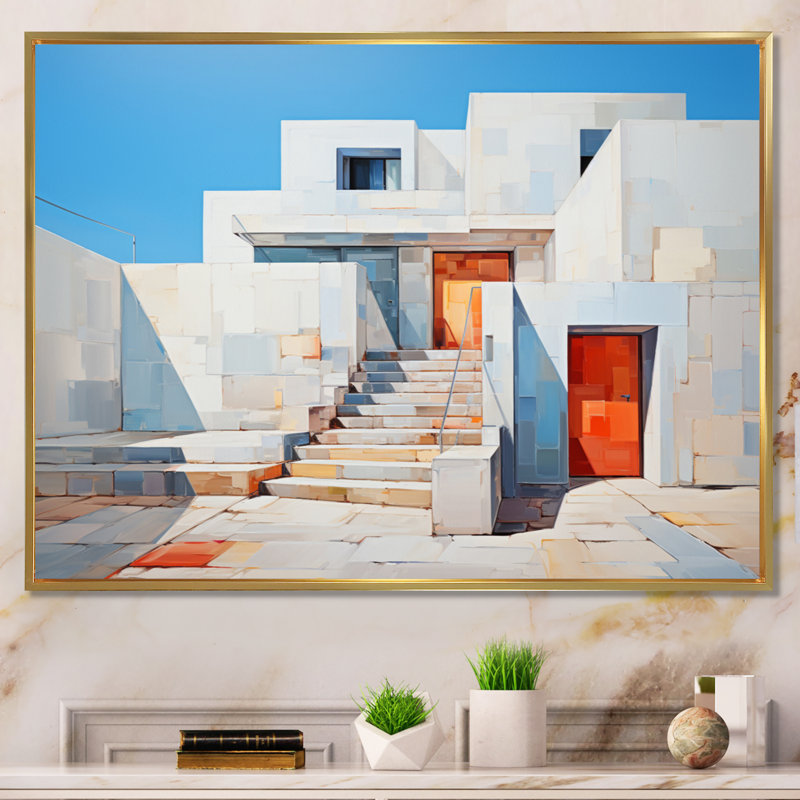 «Minimalisme accentue la simplicité», impression sur toile encadrée, H 24 po x l 32 po x P 1 po, Cadre flottant doré