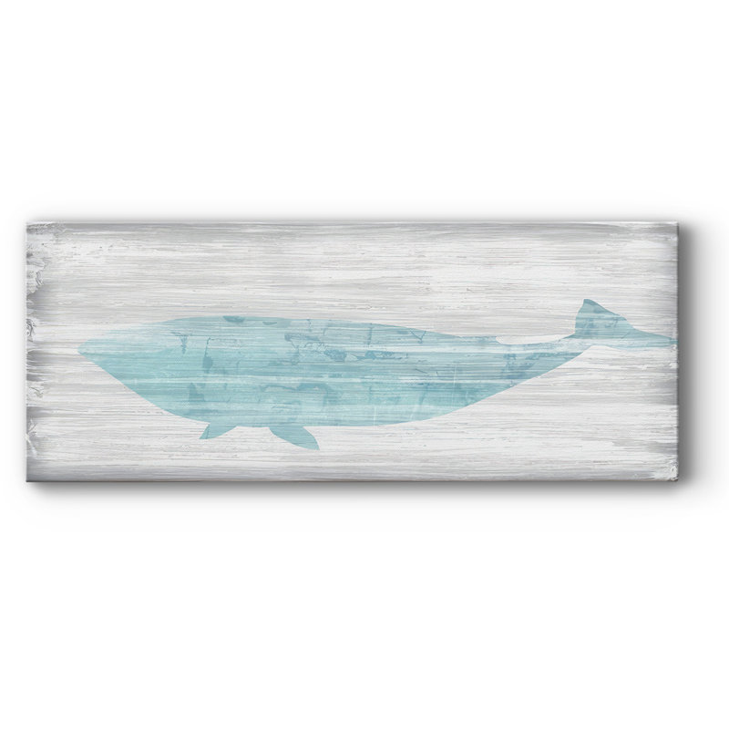 Baleine IV sur toile, H 24 po x l 60 po x P 1,5 po