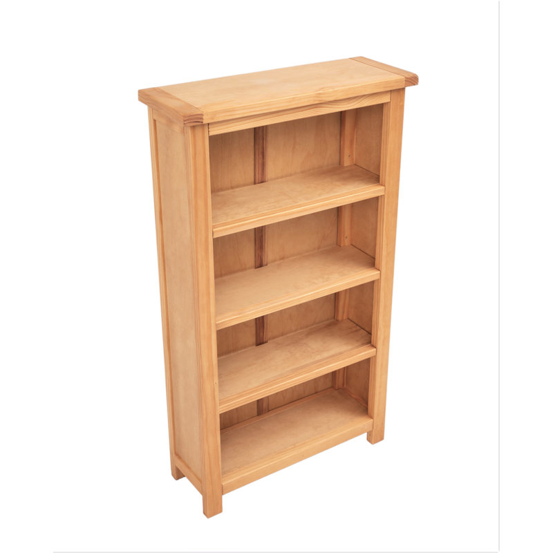 Venice 120cm H Standard Bookcase, Light Wood, (4 Shelves) 120cm H x 70cm W x 25cm D