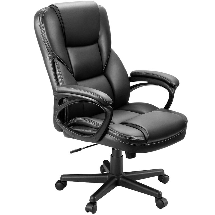 Goce Ergonomic Faux Leather Executive Chair Winston Porter