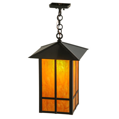 Luminaire suspendu rectangulaire 1 lumières lanterne
