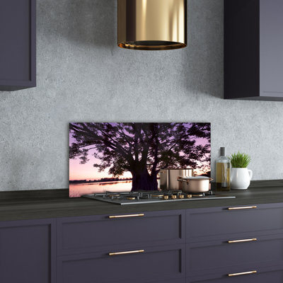 Liselotte 50cm W x 100cm L Glass Peel and Stick Panel