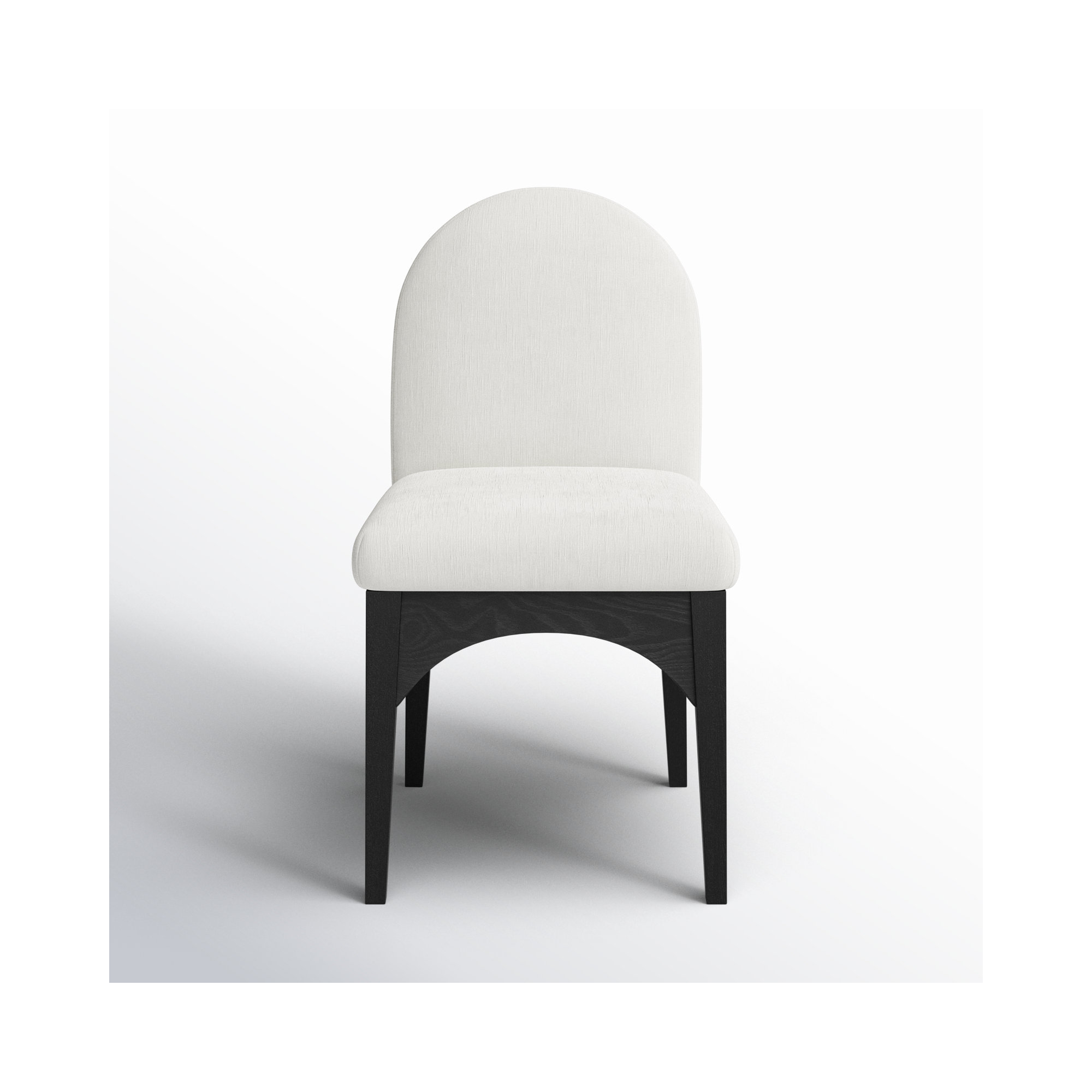 Charith Dining Chair, Black, Cream Chenille