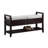 Espresso Storage Shoe Bench