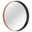 Leeman Solid Wood Circle Wall Mirror