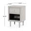 Charmante table de chevet Mid-Century avec options de rangement polyvalentes
