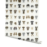 Dog Days 20" L x 27" W Peel and Stick Wallpaper Roll