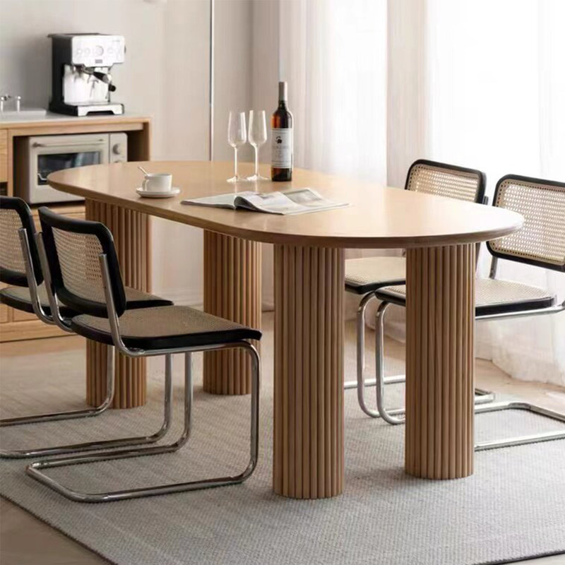 Table de salle à manger Burlywood, H 29,53 po x L 62,99 po x l 31,50 po