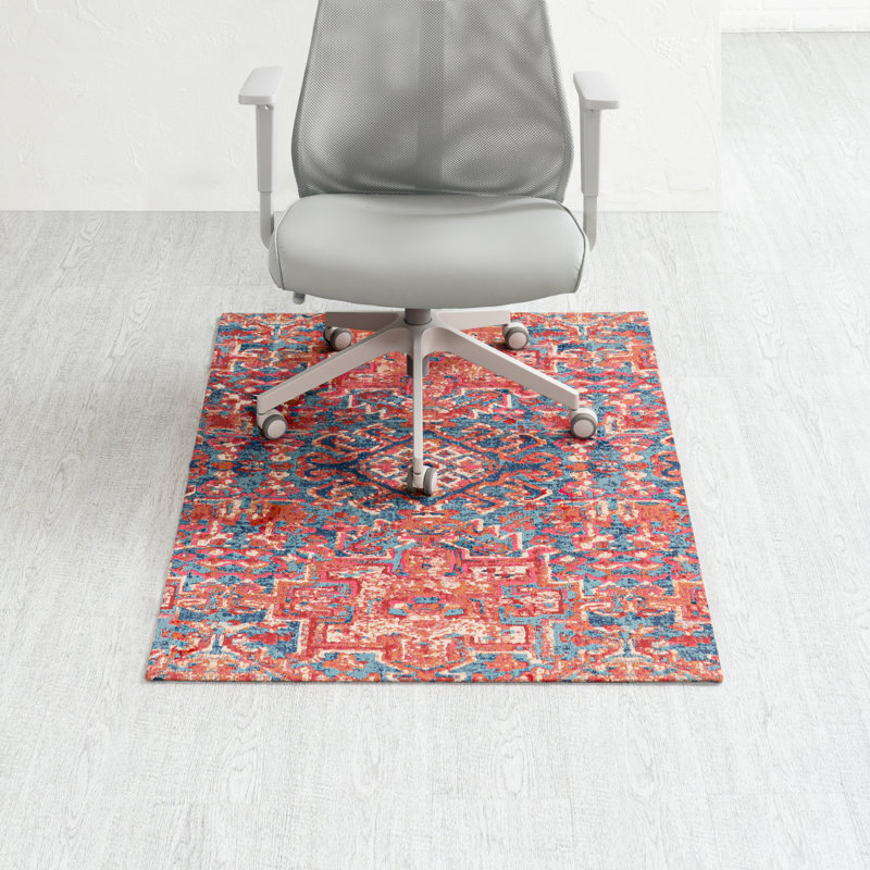 Tapis de chaise de bureau en jacquard de polyester avec support antidérapant Anji Mountain Rug’d