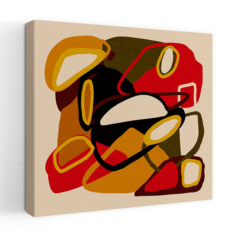 Art contemporain contemporain abstrait, H 32 po x l 32 po