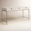 Trey Solid Wood Writing Desk-256373294