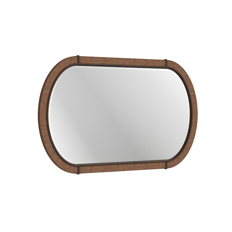 Verge Oval Mirror Woven