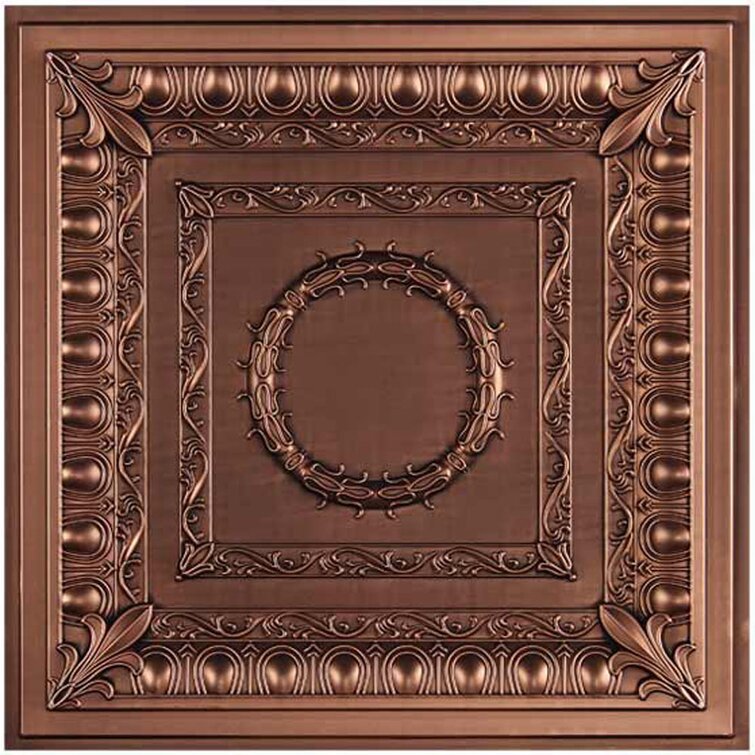 uDecor Royal 23.75'' L x 23.75'' W Vinyl Ceiling Tile In Antique Bronze  Wayfair