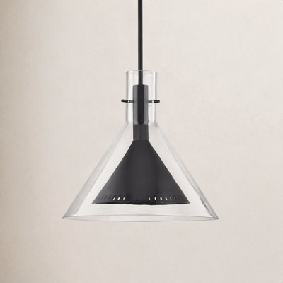 Breathe Single Light Glass Iron Dimmable Pendant