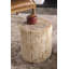 Petrified Solid Wood Tree Stump End Table