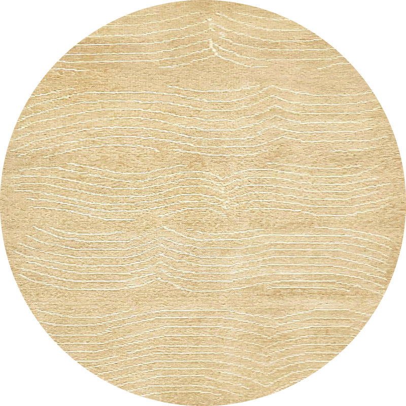 Tapis abstrait moderne 400, Rond 8 pi