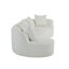 Canapé modulaire courbé à compression de 126 po Boneless Hession-1138851583