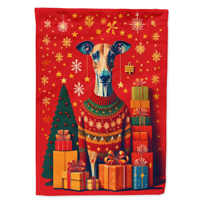 Double Sided 40'' H x 28'' W Polyester Christmas House Flag