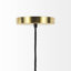 Luminaire suspendu en métal doré