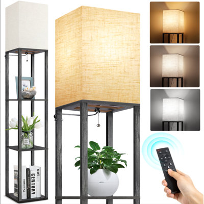 180cm Walnut LED Column Floor Lamp
