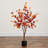 4ft. Pre-Lit Autumn Eucalyptus Artificial Fall Tree with 160 Warm White LED Lights