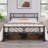 Armanni Platform Bed Frame with Design Headboard-998935453-980297074
