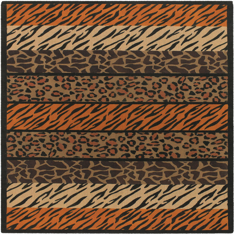 Tapis brun Irondale, Carré 7 pi 9 po