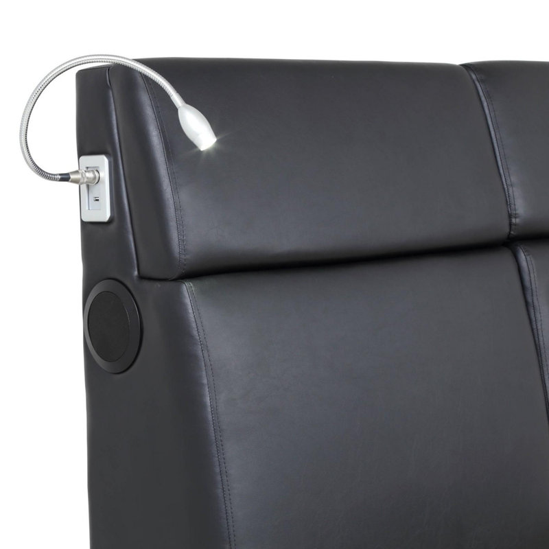 Lit plateforme tapissier moderne