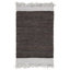 Tapis gris / brun foncé tissé à plat Exley-695281229