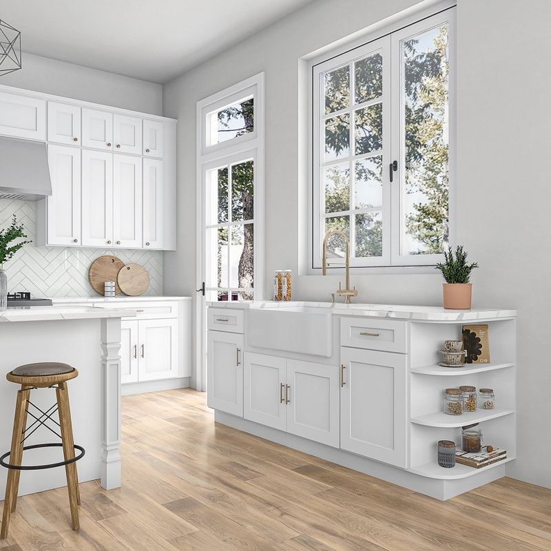Base Ending Shelf, White
