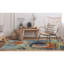 Tapis intérieur / extérieur bleu touffeté à la main Hemsworth-147039455