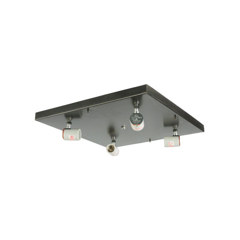 Dragica 4 - Light Flush Mount, Craftsman Brown, Beige