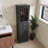 63" Tall Bathroom Storage Cabinet With Glass Doors, Free-Standing, Two Drawers, And Adjustable Shelves, MDF Board