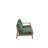 Lyon 4-Piece Solid Acacia Wood Outdoor Set With Sofa, 2 Chairs, Coffee Table-1946581999