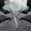 Table de salle à manger Solara Ii, chrome de 40 po de diamètre