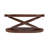 Wood Oval Coffee Table with Open Storage-818556597