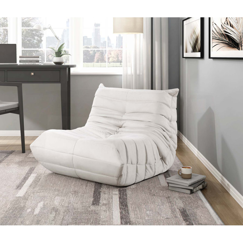 Fauteuil d'appoint confortable et moelleux pour la détente et l'amélioration du style, Beige