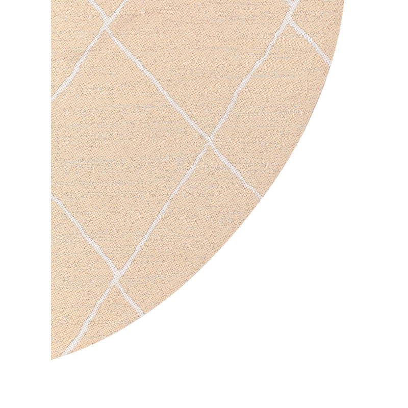 Outdoor Rug GWALIOR Beige, Round 160 cm